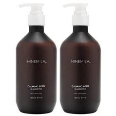나인밀라 카밍비어 맥주효모 탈모샴푸, 500ml, 2개