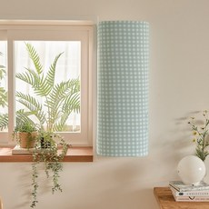 창문형 에어컨커버 캔디체크 3colors 파세코형/삼성형, 퍼플, 삼성형
