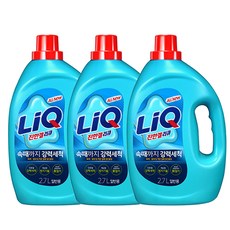 리큐 진한겔 액체세제 오리지널 일반용 용기 2.7L, 3개