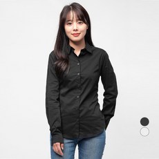 캐럿 여성 슬림핏 스트레치 셔츠