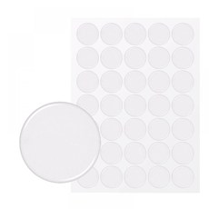 투명 원형 에폭시 스티커 38mm 40mm 코팅 스티커 그립톡 꾸미기, 5.하트(20개입)