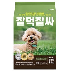 로반 잘먹잘싸 전연령 강아지 사료 기호성좋은, 연어, 2kg, 1개