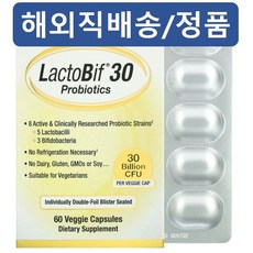 캘리포니아 골드 뉴트리션 락토비프 300억 1000억 아이허브 유산균, 2팩, 60개 2팩, 300억 60개 2팩