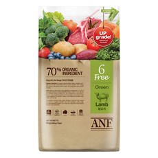 ANF 전연령 독 식스프리 그린 양고기 건식사료, 양, 6kg, 1개