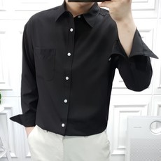 프롬엘 16컬러 남자 세미오버핏 링클프리 스판 정장 와이셔츠 남방