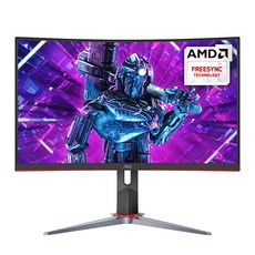 알파스캔 C27G2-무결점 27 인치 형 144hz 1ms FHD PC방 사무용 게이밍 커브드 베젤 모니터, AOC C27G2 게이밍 144 프리싱크 무결점 모니터