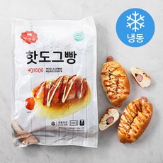 핫도그빵 (냉동), 100g, 5개
