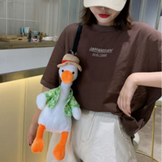 파티 꽥꽥 오리 가방 쓸떼없는 선물 관종 우정템 인싸템 연말, 1. 꽥꽥 오리가방- 화이트