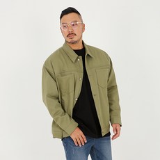 파이브라지 빅사이즈 오버핏 면 트러커 코치 자켓