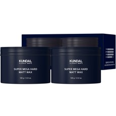 쿤달 클래식맨즈 슈퍼메가하드 매트 헤어왁스, 100g, 2개