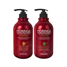 바론 모링가 더 로즈 샴푸 500ml + 모링가 더 로즈 트리트먼트 500ml, 1세트