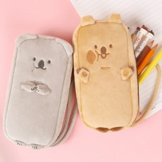 코코카 쿼카 귀여운 캐릭터 왕귀여운 파우치 봉제필통 천필통 초중고 학생 필통, 코아라