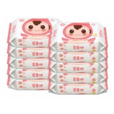 순둥이 물티슈 베이직 엠보싱 캡 100매 10팩