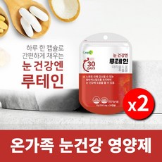 안구 망막 각막 노안 눈 시릴때 건조할때 침침할때 따가울때 간지러울때 영양 공급 에 좋은 먹는 시력 눈건강 황반변성 루테인 영양제, 2BOX(2개월분)