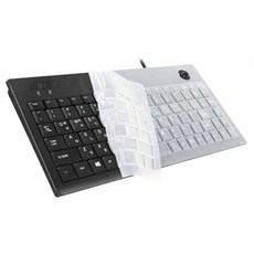 ZIO 유선 트랙볼 미니 키보드 + 실리콘 키스킨 ZIO-TMK300U, 혼합색상