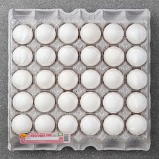 무항생제 인증 자연 그대로 신선한 하얀계란 대란 30구, 1560g, 1개