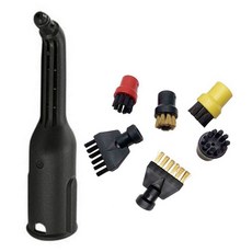 핸드 스팀 청소기 무선 스팀기 물걸레 쇼파 유선 스틱 분사기 가정용 업소용 고압 karcher sc1sc2sc3sc4sc5 브러시용 핫 연장 슬릿 노즐 브러시 스프링클러 플랫, 220v, 검은 색