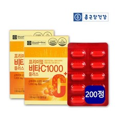 종근당건강 비타민c1000 프리미엄 고용량 비타c 비타민씨 수용성 비타민E 비타민B1 B6 아연 셀렌 어린이 여성 남성 효능 추천, 2개, 100정
