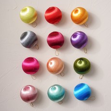 RYMD 크리스마스 트리 장식 오너먼트 레인보우 나일론 볼 세트 24p