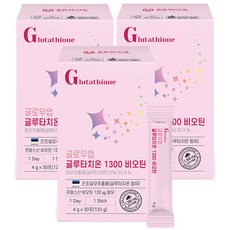 온유바이오 글로우업 글루타치온 1300 비오틴 30p, 120g, 3개