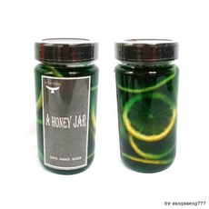 꿀단지 블루레몬청 600ml 핸드메이드 주문 제작 고급 트라이탄 용기 포장, 상세페이지 참조