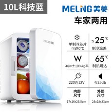 4L 차량용 미니 작은 냉장고 소형 마스크팩 뷰티 보관함, 10L 테크놀로지 블루/화장품 추천/차가 겸용