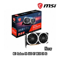 MSI Radeon RX 6600 XT MECH 2X 8G 새로운 GDDR6 128 비트 7nm 6600XT 비디오 카드 GPU 그래픽 카드 데스크, 한개옵션0