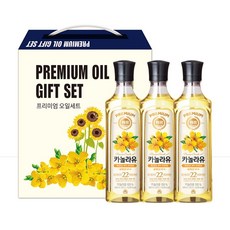 해표 카놀라유 500ml 3p 식용유선물세트 오일세트 설날선물세트, 1세트