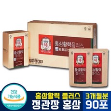 [ 면역력 증진 + 항산화 ] 정관장 홍삼 활력 플러스 액상형 파우치 진세노사이드 홍삼근 프락토올리고당 당귀 숙지황 황기 감초 진피 팔라티노스 잔탄검 함유, 3박스 (3개월분), 30포