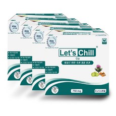 Stay Alive 렛츠칠 숙취해소 캡슐 750 MG 히말라야 파티스마트 Partysmart 보다 함량3배, 4 Boxes (120 Capsule)
