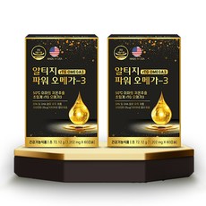 미국직수입 초임계 알티지 rTG 오메가3 DHA EPA 비타민D 혈행개선 기억력 뼈건강 영양제, 60캡슐, 2개