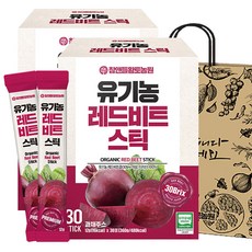 푸르담 유기농 레드 비트즙 스틱, 60개입, 12g