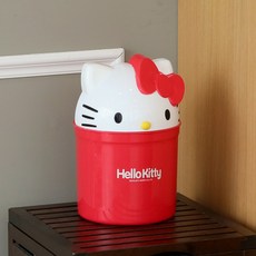 스케이터 헬로 키티 휴지통 5L 인테리어 캐릭터 쓰레기통