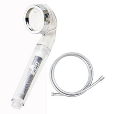 샤워애 맥스 베이직 샤워기+꼬이잔 샤워기 튜브호스 2M(실버), 맥스 베이직+꼬이잔 샤워기 튜브호스 2M(실버)