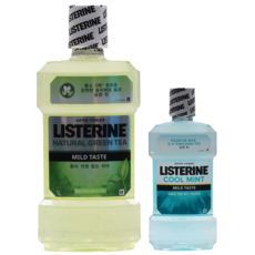 무알콜 리스테린 그린티마일드 1000ml + 쿨민트마일드 250ml, 1세트