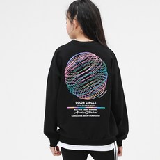 더데일리 아동용 컬러써클 맨투맨