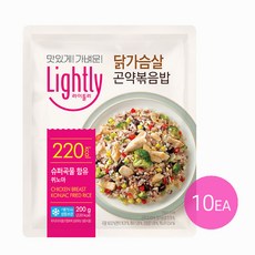 라이틀리 닭가슴살 곤약볶음밥 200g x10개(냉동)