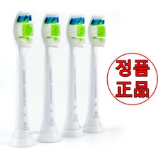 필립스 정품 소닉케어 플렉스케어 음파 전동칫솔 옵티멀 칫솔모 HX6064, 4매입, 화이트 HX6064/67