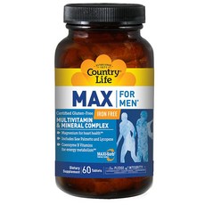 Country Life 맥시 헤어 맥시미즈 60정, 1팩