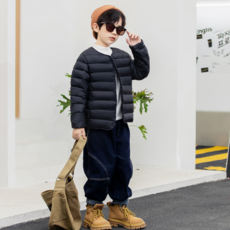 오렌지다몸 아동용 일자라인 경량패딩