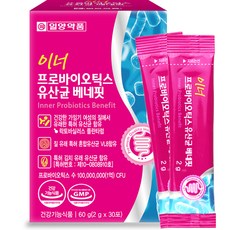 일양약품 이너 프로바이오틱스 유산균 베네핏 30p, 60g, 1개