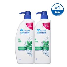 헤드앤숄더 쿨 멘솔 샴푸, 850ml, 2개
