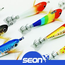 세온피싱 쭈꾸미 주꾸미 문어 갑오징어 수평 느믄타 밑걸림방지 꼬리 에기, 블루오션