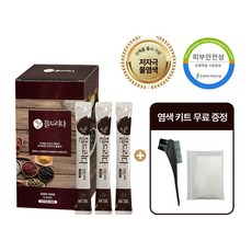 헤솔 물염색 흰머리 새치염색 저자극염색약 3회분, 다크브라운 3회분, 1박스
