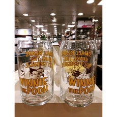 모던하우스 위니 더 푸 비어캔 유리컵 2P세트 470ml_코렐 GA0122039, 지름: 7.5cm 높이: 13cm  470ml, 2P, 투명