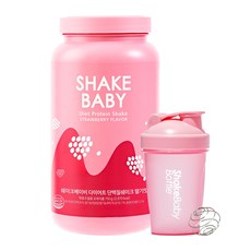 쉐이크베이비 단백질 다이어트 식사대용쉐이크 1입+보틀세트, 쉐이크베이비 딸기맛 1개 (750g)+퍼플보틀1개