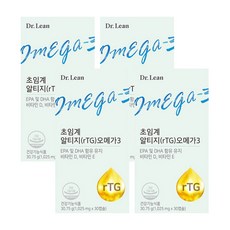 닥터린 초임계 알티지(rtg) 오메가3, 4박스, 상세페이지 참조