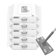 청소앤 밀대 + 물걸레 청소포 5팩150매 세트 바닥청소, 단품