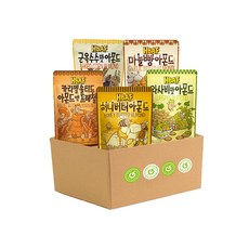 바프 아몬드 5종 허니버터 + 와사비맛 + 군옥수수맛 +마늘빵 +카라멜솔티드아몬드앤프레첼, 130g, 5개