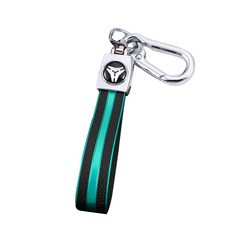 PU 가죽 아우디 A3 A4 B9 A6 C8 A7 S7 4K A8 D5 S8 Q7 Q8 SQ8 전자 tron 2018 2019 2020 2021 액세서리, 07 green keychain